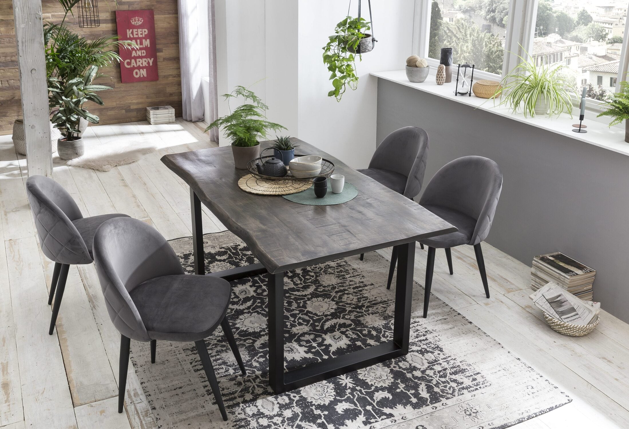 TPFLiving Tisch Mackay 160x85 cm, Mango natur sägerau, Gestell schwarz Platte Mango sägerau, Gestell Stahl Platte natur, Gestell schwarz lackiert TPFLiving Tisch Mackay 160x85 cm, Mango natur sägerau, Gestell schwarz Platte Mango sägerau, Gestell Stahl Platte natur, Gestell schwarz lackiert