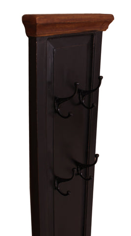 TPFLiving Garderobenpaneel Bellingham Mango + MDF schwarz, honigfarbig abgesetzt TPFLiving Garderobenpaneel Bellingham Mango + MDF schwarz, honigfarbig abgesetzt
