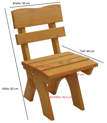 TPFGarden 4-teilige Garnitur DRIEBURG aus Kiefer massiv TPFGarden 4-teilige Garnitur DRIEBURG aus Kiefer massiv