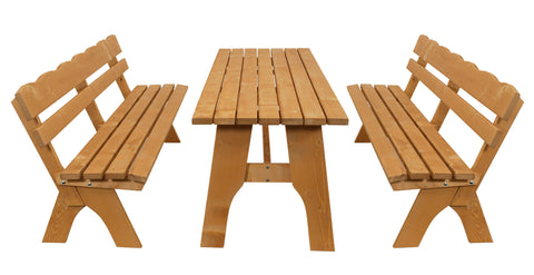 TPFGarden 3-teilige Garnitur DRIEBURG aus Kiefer massiv TPFGarden 3-teilige Garnitur DRIEBURG aus Kiefer massiv