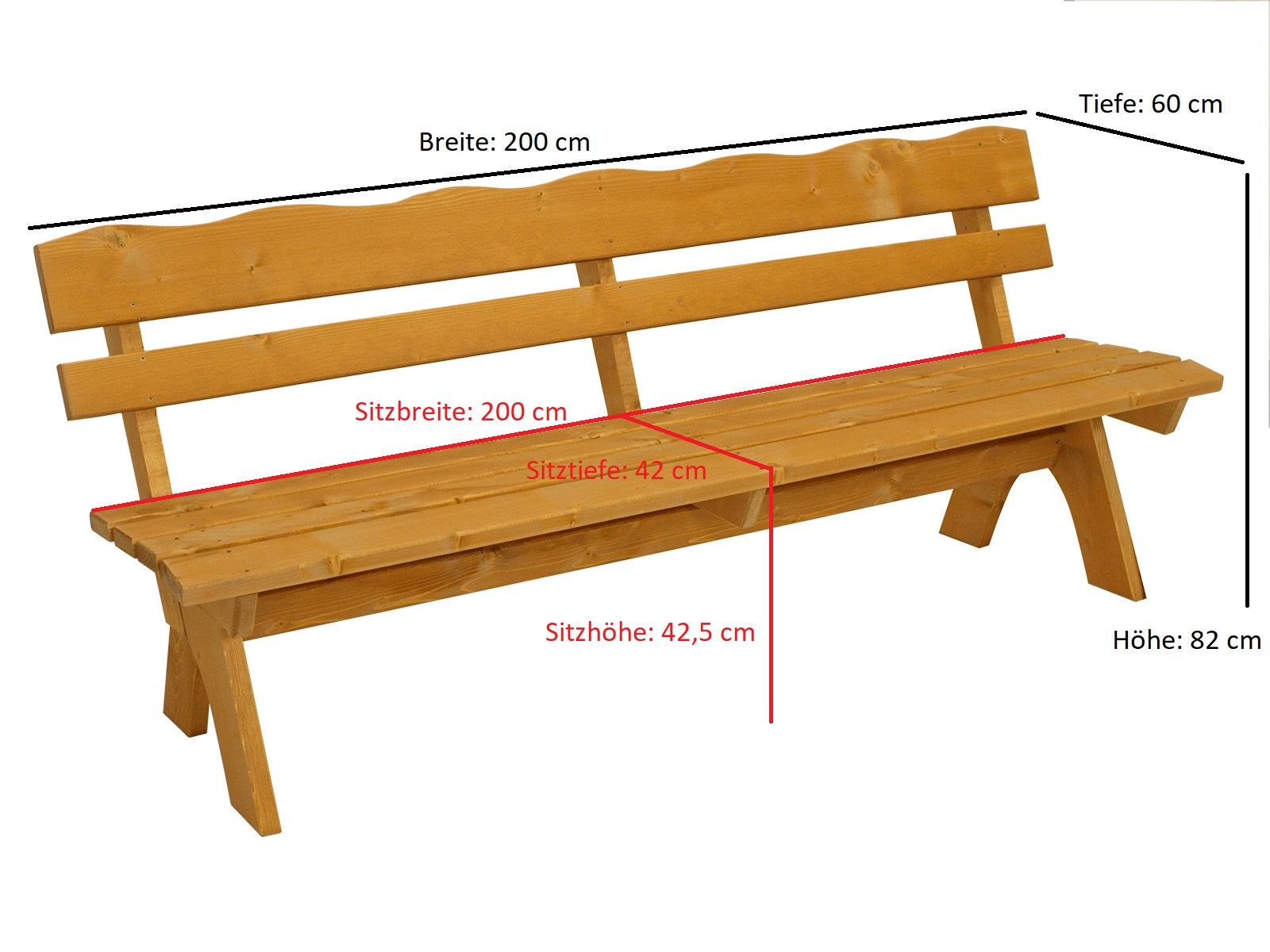 TPFGarden 3-teilige Garnitur DRIEBURG aus Kiefer massiv TPFGarden 3-teilige Garnitur DRIEBURG aus Kiefer massiv