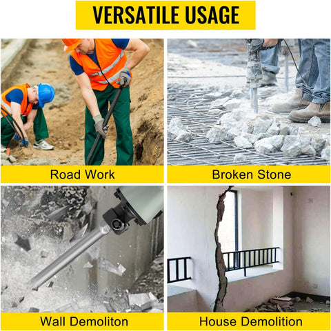 VEVOR Elektro-Abbruchhammer Hochleistungs Betonbrecher verschiedene Leistungen VEVOR Elektro-Abbruchhammer Hochleistungs Betonbrecher verschiedene Leistungen