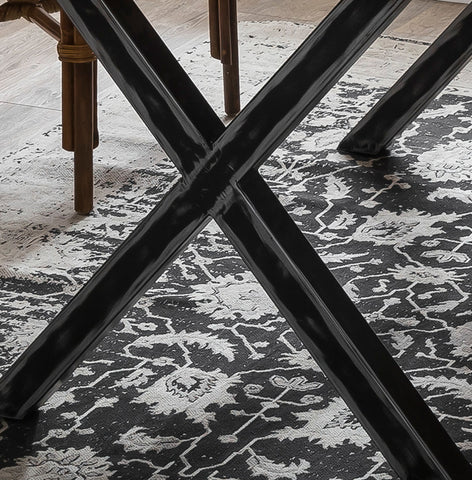 TPFLiving Tisch Bundaberg 160 x 85 cm Platte Mango massiv, Gestell Roheisen Platte natur, Gestell Used Look, klar lackiert TPFLiving Tisch Bundaberg 160 x 85 cm Platte Mango massiv, Gestell Roheisen Platte natur, Gestell Used Look, klar lackiert