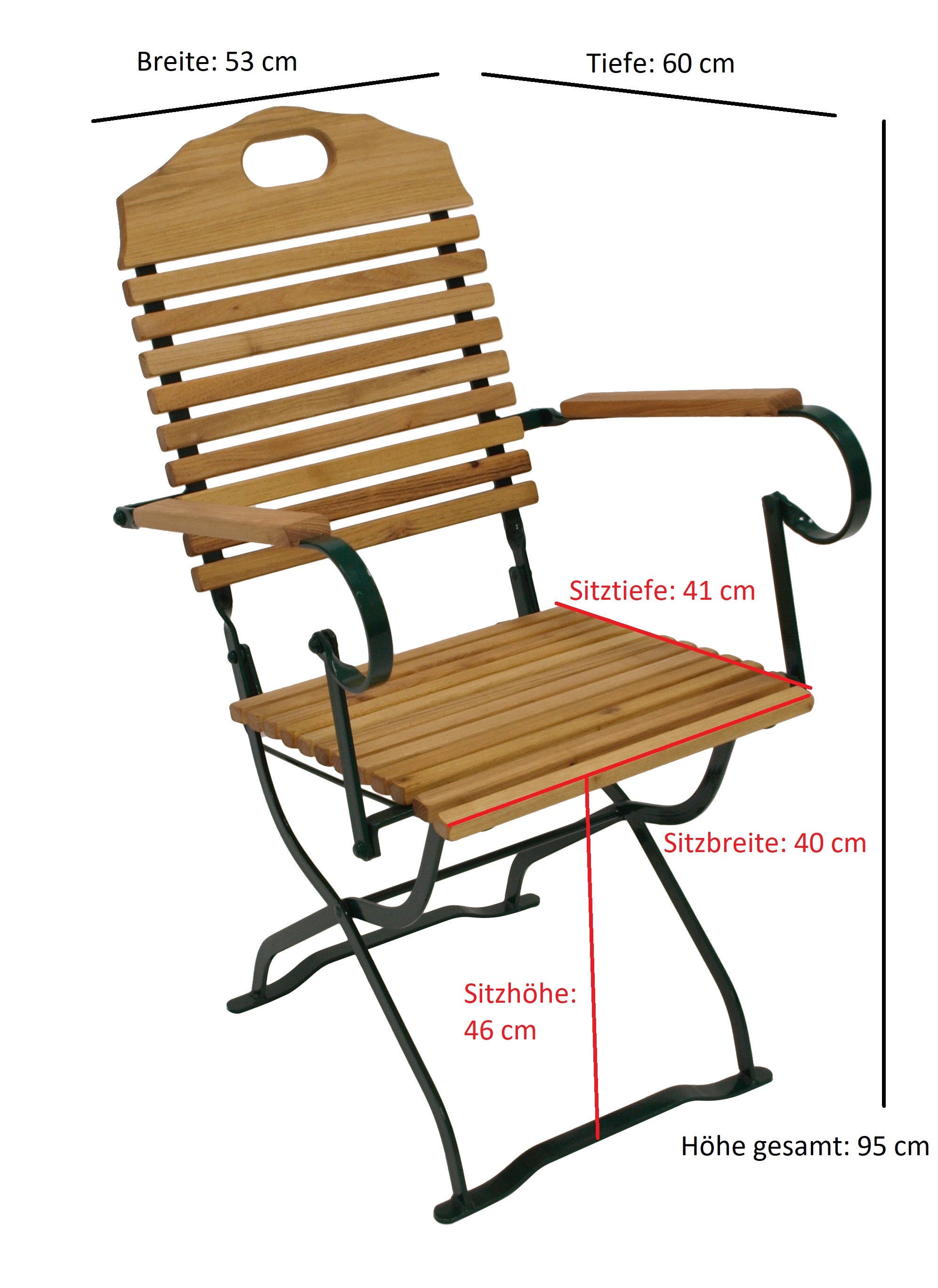TPFGarden® Klappsessel BAD BELZIG aus Robinienholz, Stahlgestell Grün TPFGarden® Klappsessel BAD BELZIG aus Robinienholz, Stahlgestell Grün