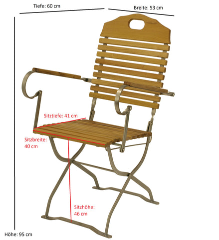 TPFGarden® Klappsessel BAD BELZIG aus Robinienholz, Stahlgestell Verzinkt TPFGarden® Klappsessel BAD BELZIG aus Robinienholz, Stahlgestell Verzinkt