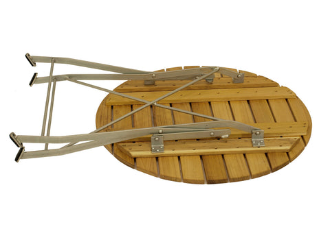 TPFGarden® Klapptisch BAD BELZIG aus Robinienholz 77 cm rund, Stahlgestell Verzinkt TPFGarden® Klapptisch BAD BELZIG aus Robinienholz 77 cm rund, Stahlgestell Verzinkt