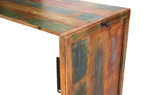 TPFLiving Cordowa Klapptisch mit 2 Hockern Altholz mit starken Gebrauchsspuren, lackiert bunt TPFLiving Cordowa Klapptisch mit 2 Hockern Altholz mit starken Gebrauchsspuren, lackiert bunt