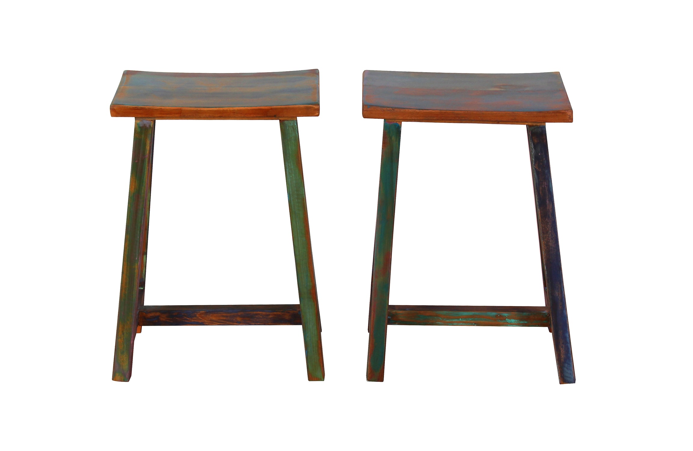 TPFLiving Cordowa Klapptisch mit 2 Hockern Altholz mit starken Gebrauchsspuren, lackiert bunt TPFLiving Cordowa Klapptisch mit 2 Hockern Altholz mit starken Gebrauchsspuren, lackiert bunt