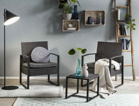 TPFGarden Sitzgruppe ARTANO 2 Stühle, 2 Sitzkissen, 1 Beistelltisch TPFGarden Sitzgruppe ARTANO 2 Stühle, 2 Sitzkissen, 1 Beistelltisch