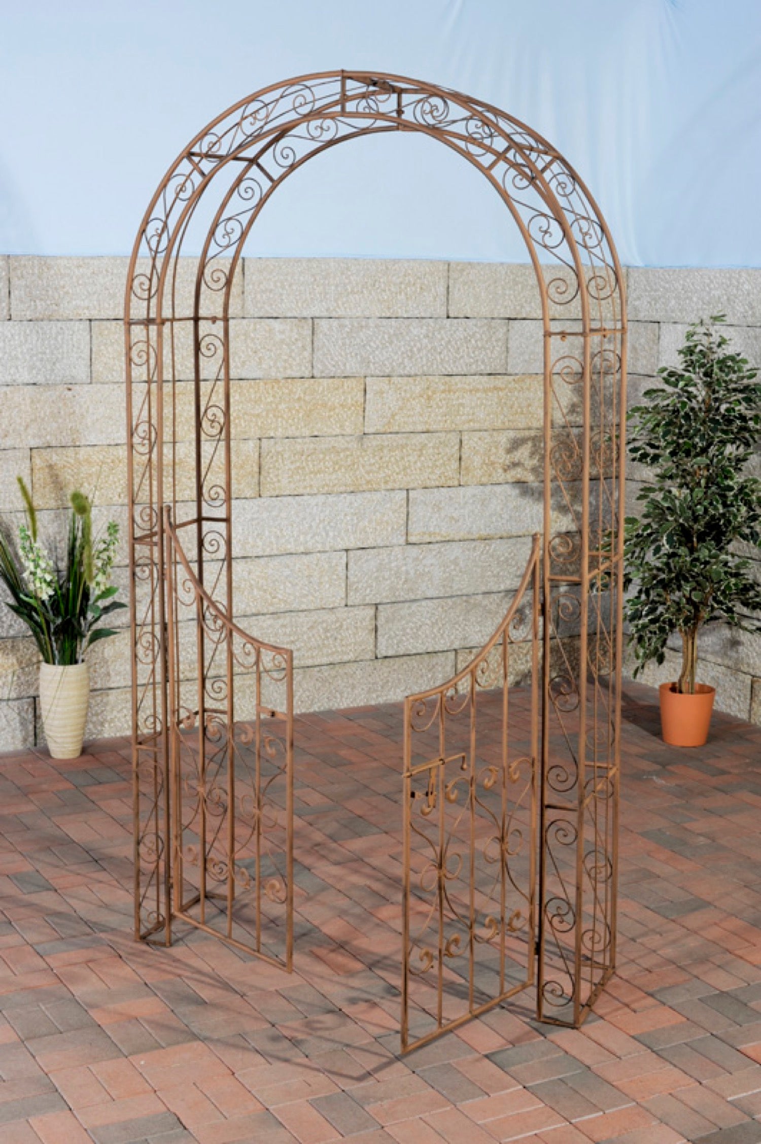 TPFGarden Rosenbogen Shinay mit Tor TPFGarden Rosenbogen Shinay mit Tor