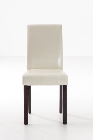 TPFLiving Esszimmerstuhl Ines Kunstleder Gestell Holz Dunkelbraun TPFLiving Esszimmerstuhl Ines Kunstleder Gestell Holz Dunkelbraun