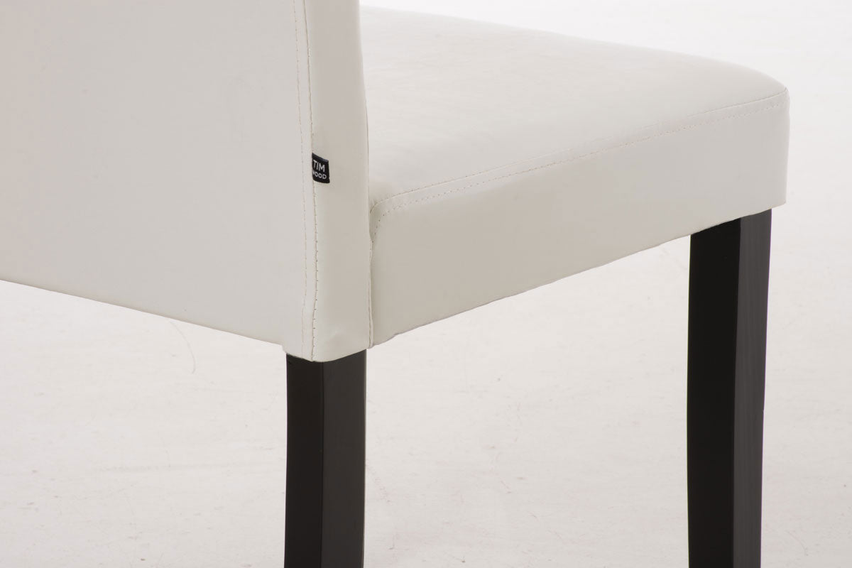 TPFLiving Esszimmerstuhl Ines Kunstleder Gestell Holz Dunkelbraun TPFLiving Esszimmerstuhl Ines Kunstleder Gestell Holz Dunkelbraun