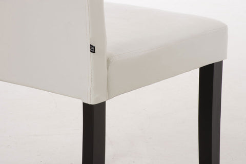 TPFLiving Esszimmerstuhl Ines Kunstleder Gestell Holz Dunkelbraun TPFLiving Esszimmerstuhl Ines Kunstleder Gestell Holz Dunkelbraun