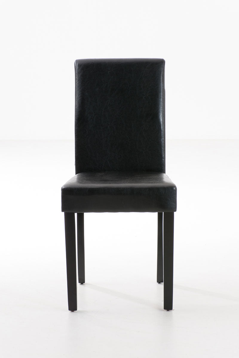 TPFLiving Esszimmerstuhl Ines Kunstleder Gestell Holz Dunkelbraun TPFLiving Esszimmerstuhl Ines Kunstleder Gestell Holz Dunkelbraun