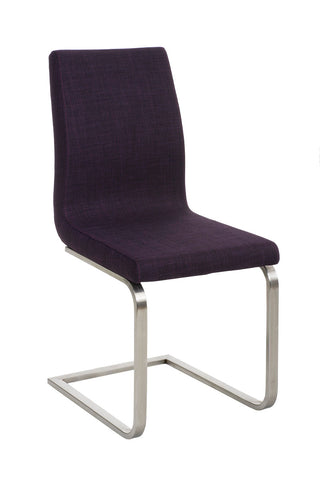 TPFLiving Esszimmerstuhl Belfast Stoff Freischwinger Gestell Edelstahl TPFLiving Esszimmerstuhl Belfast Stoff Freischwinger Gestell Edelstahl