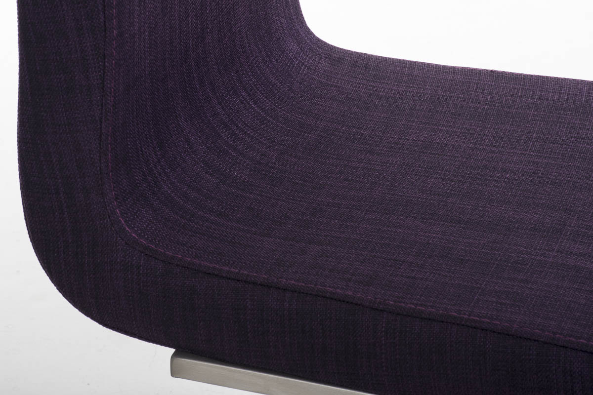 TPFLiving Esszimmerstuhl Belfast Stoff Freischwinger Gestell Edelstahl TPFLiving Esszimmerstuhl Belfast Stoff Freischwinger Gestell Edelstahl