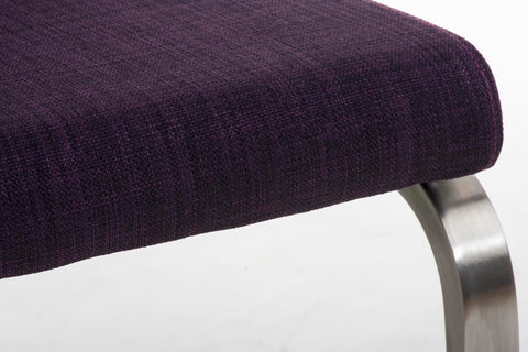 TPFLiving Esszimmerstuhl Belfast Stoff Freischwinger Gestell Edelstahl TPFLiving Esszimmerstuhl Belfast Stoff Freischwinger Gestell Edelstahl