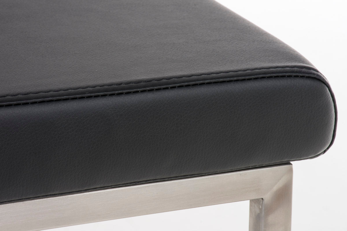 TPFLiving Esszimmerstuhl Colle Kunstleder Gestell Edelstahl gebürstet TPFLiving Esszimmerstuhl Colle Kunstleder Gestell Edelstahl gebürstet