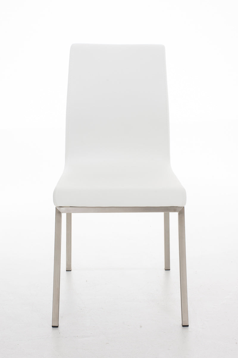 TPFLiving Esszimmerstuhl Colle Kunstleder Gestell Edelstahl gebürstet TPFLiving Esszimmerstuhl Colle Kunstleder Gestell Edelstahl gebürstet