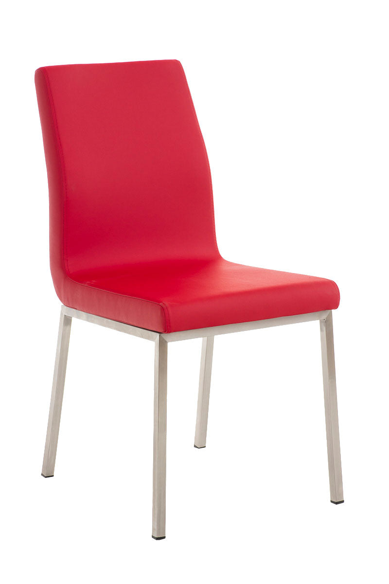 TPFLiving Esszimmerstuhl Colle Kunstleder Gestell Edelstahl gebürstet TPFLiving Esszimmerstuhl Colle Kunstleder Gestell Edelstahl gebürstet