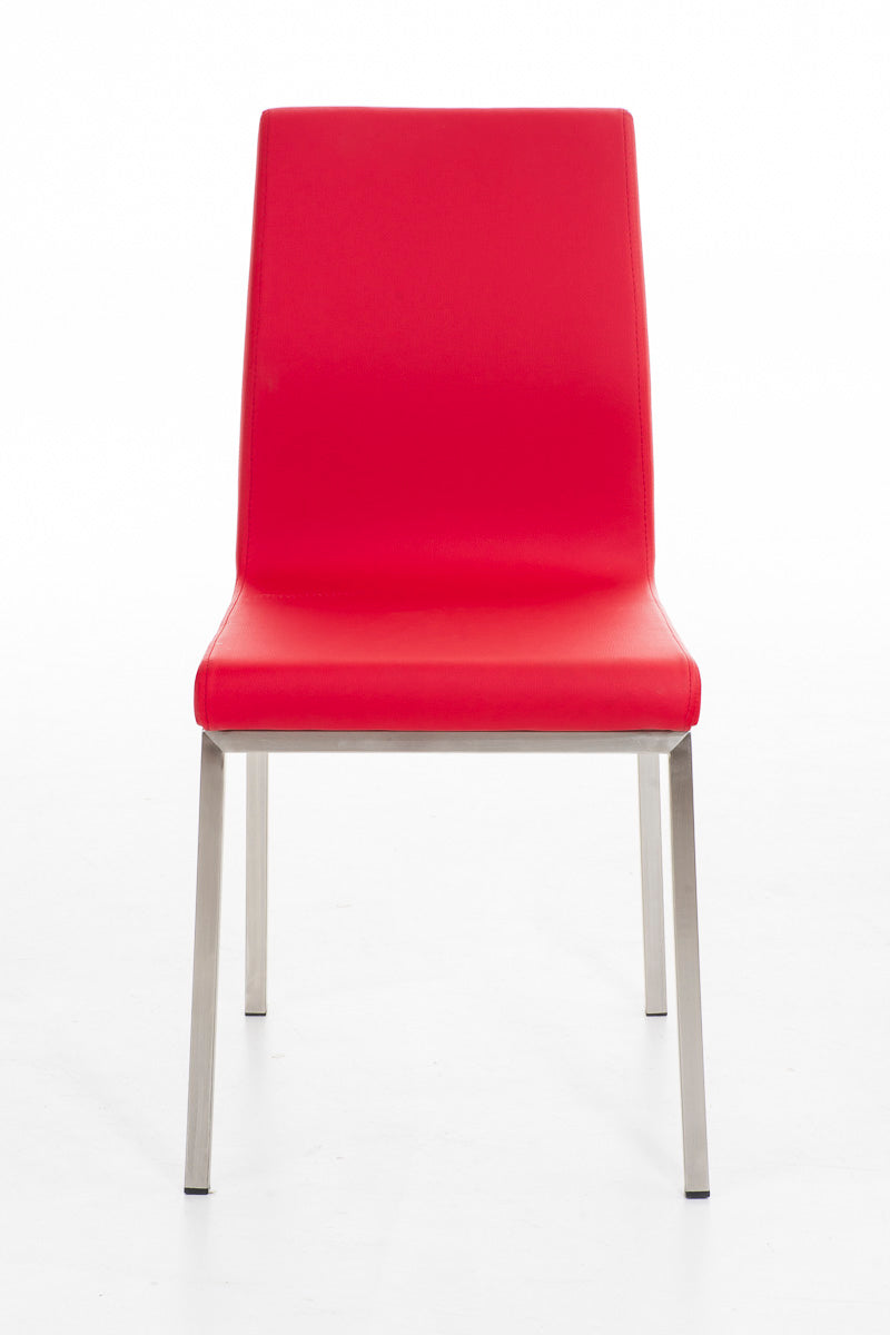 TPFLiving Esszimmerstuhl Colle Kunstleder Gestell Edelstahl gebürstet TPFLiving Esszimmerstuhl Colle Kunstleder Gestell Edelstahl gebürstet