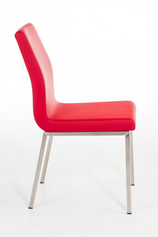 TPFLiving Esszimmerstuhl Colle Kunstleder Gestell Edelstahl gebürstet TPFLiving Esszimmerstuhl Colle Kunstleder Gestell Edelstahl gebürstet