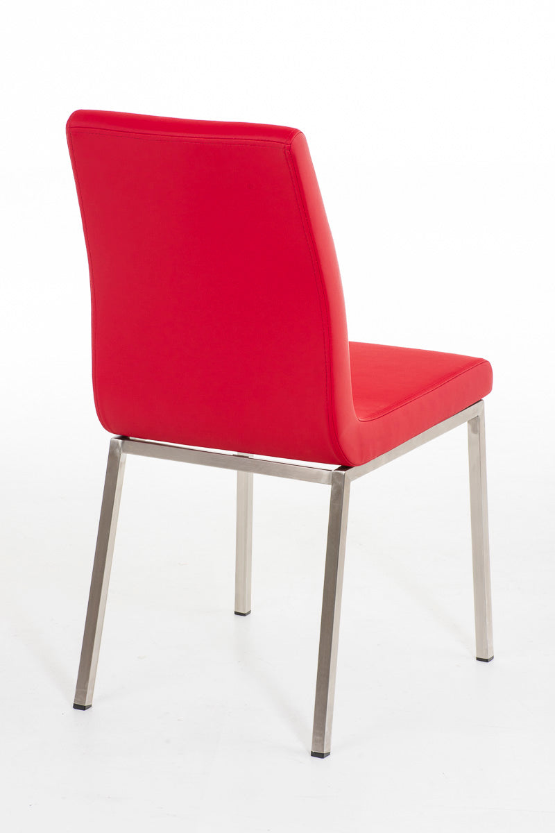 TPFLiving Esszimmerstuhl Colle Kunstleder Gestell Edelstahl gebürstet TPFLiving Esszimmerstuhl Colle Kunstleder Gestell Edelstahl gebürstet