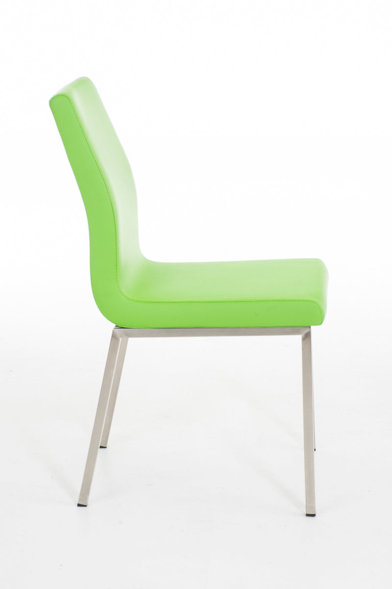 TPFLiving Esszimmerstuhl Colle Kunstleder Gestell Edelstahl gebürstet TPFLiving Esszimmerstuhl Colle Kunstleder Gestell Edelstahl gebürstet