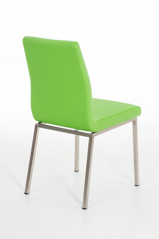 TPFLiving Esszimmerstuhl Colle Kunstleder Gestell Edelstahl gebürstet TPFLiving Esszimmerstuhl Colle Kunstleder Gestell Edelstahl gebürstet