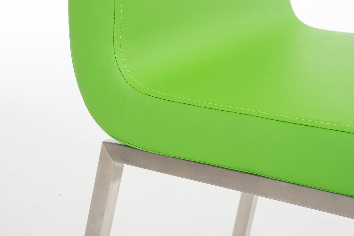 TPFLiving Esszimmerstuhl Colle Kunstleder Gestell Edelstahl gebürstet TPFLiving Esszimmerstuhl Colle Kunstleder Gestell Edelstahl gebürstet