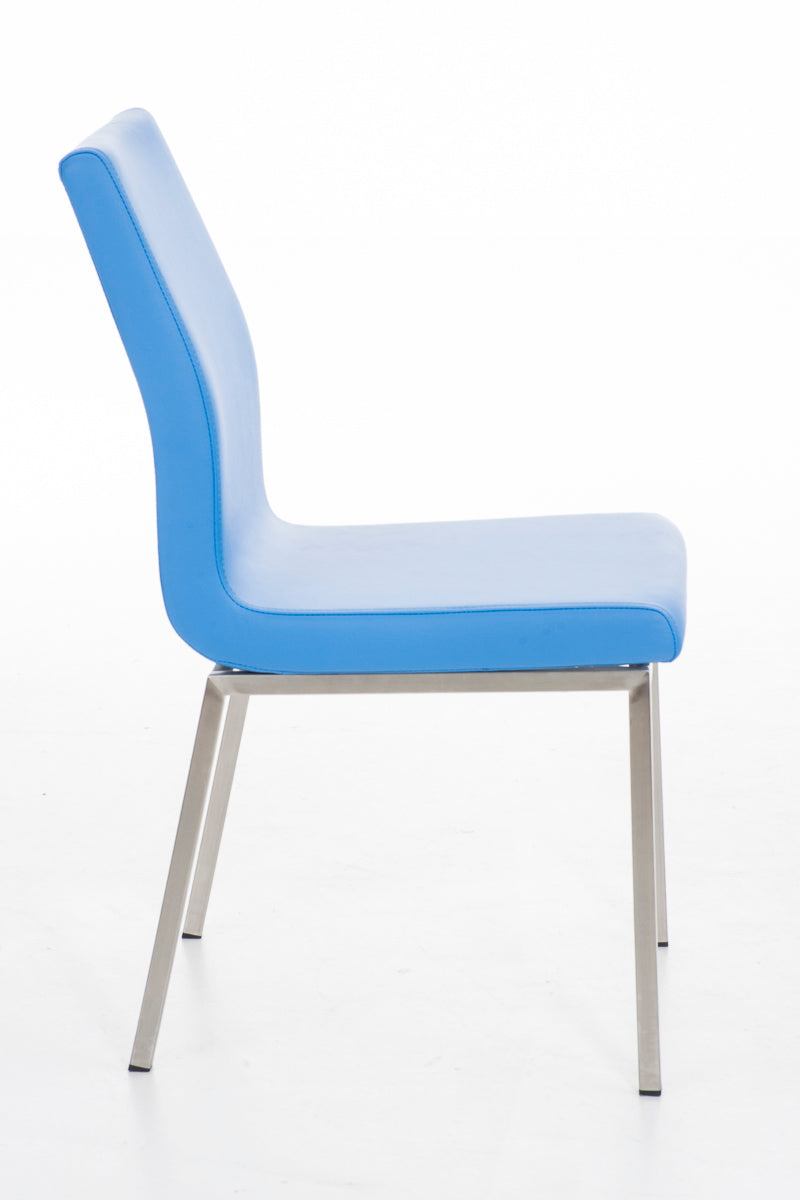 TPFLiving Esszimmerstuhl Colle Kunstleder Gestell Edelstahl gebürstet TPFLiving Esszimmerstuhl Colle Kunstleder Gestell Edelstahl gebürstet