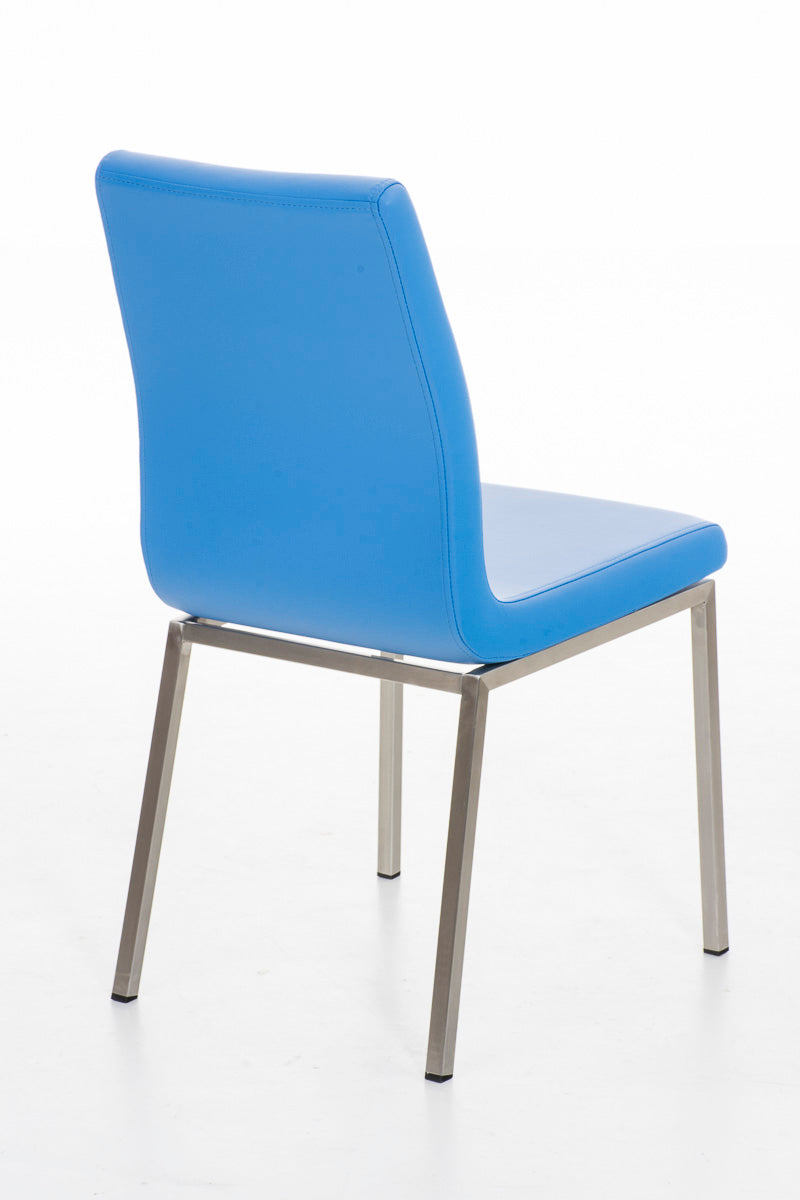 TPFLiving Esszimmerstuhl Colle Kunstleder Gestell Edelstahl gebürstet TPFLiving Esszimmerstuhl Colle Kunstleder Gestell Edelstahl gebürstet