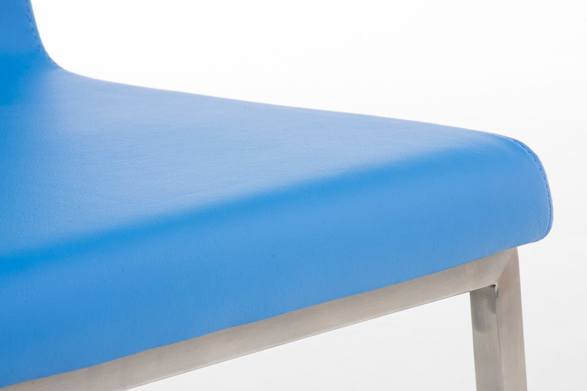 TPFLiving Esszimmerstuhl Colle Kunstleder Gestell Edelstahl gebürstet TPFLiving Esszimmerstuhl Colle Kunstleder Gestell Edelstahl gebürstet