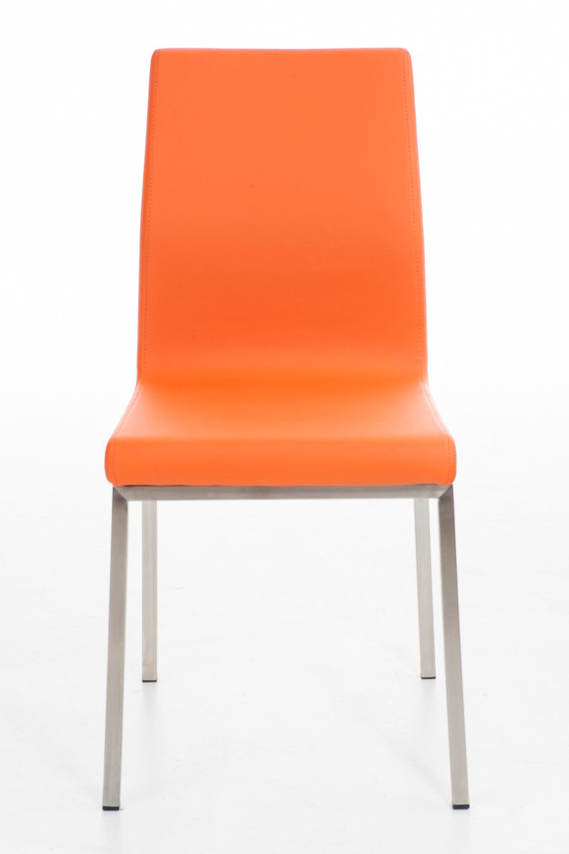 TPFLiving Esszimmerstuhl Colle Kunstleder Gestell Edelstahl gebürstet TPFLiving Esszimmerstuhl Colle Kunstleder Gestell Edelstahl gebürstet