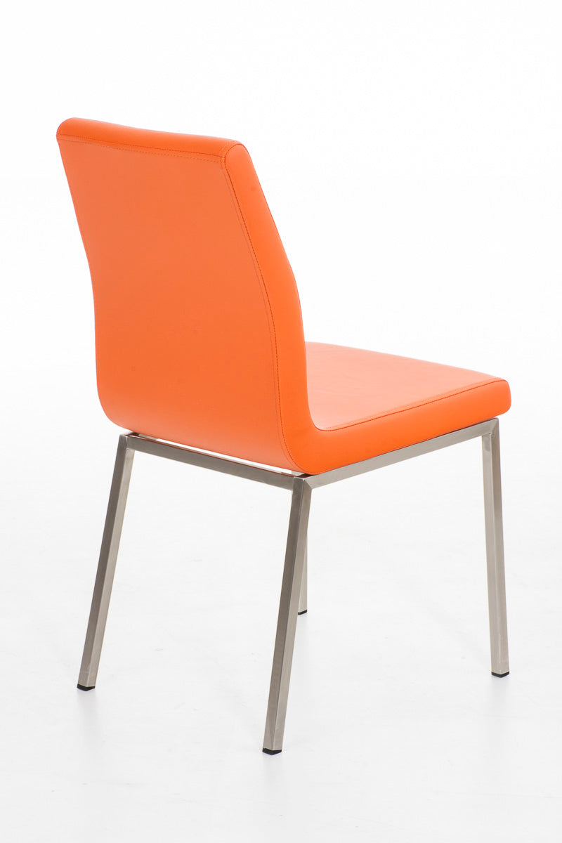 TPFLiving Esszimmerstuhl Colle Kunstleder Gestell Edelstahl gebürstet TPFLiving Esszimmerstuhl Colle Kunstleder Gestell Edelstahl gebürstet