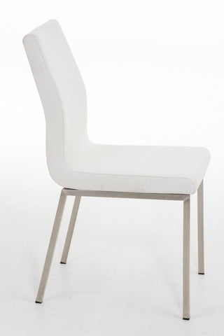 TPFLiving Esszimmerstuhl Colle Stoff Gestell Edelstahl gebürstet TPFLiving Esszimmerstuhl Colle Stoff Gestell Edelstahl gebürstet