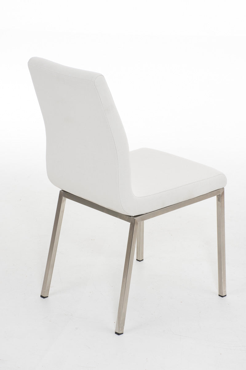 TPFLiving Esszimmerstuhl Colle Stoff Gestell Edelstahl gebürstet TPFLiving Esszimmerstuhl Colle Stoff Gestell Edelstahl gebürstet