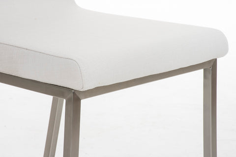 TPFLiving Esszimmerstuhl Colle Stoff Gestell Edelstahl gebürstet TPFLiving Esszimmerstuhl Colle Stoff Gestell Edelstahl gebürstet