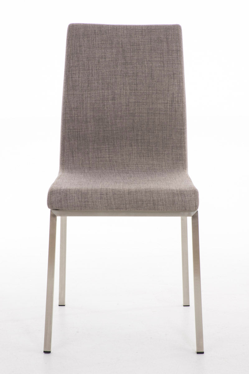 TPFLiving Esszimmerstuhl Colle Stoff Gestell Edelstahl gebürstet TPFLiving Esszimmerstuhl Colle Stoff Gestell Edelstahl gebürstet