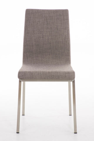 TPFLiving Esszimmerstuhl Colle Stoff Gestell Edelstahl gebürstet TPFLiving Esszimmerstuhl Colle Stoff Gestell Edelstahl gebürstet