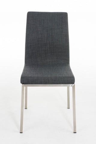 TPFLiving Esszimmerstuhl Colle Stoff Gestell Edelstahl gebürstet TPFLiving Esszimmerstuhl Colle Stoff Gestell Edelstahl gebürstet