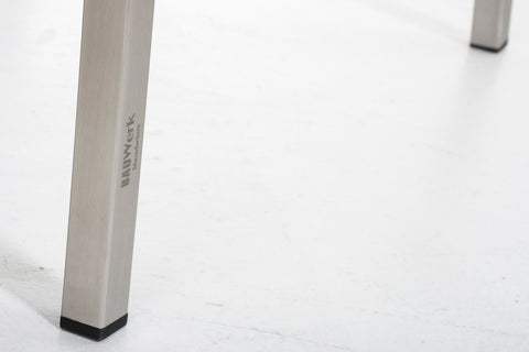 TPFLiving Esszimmerstuhl Colle Stoff Gestell Edelstahl gebürstet TPFLiving Esszimmerstuhl Colle Stoff Gestell Edelstahl gebürstet