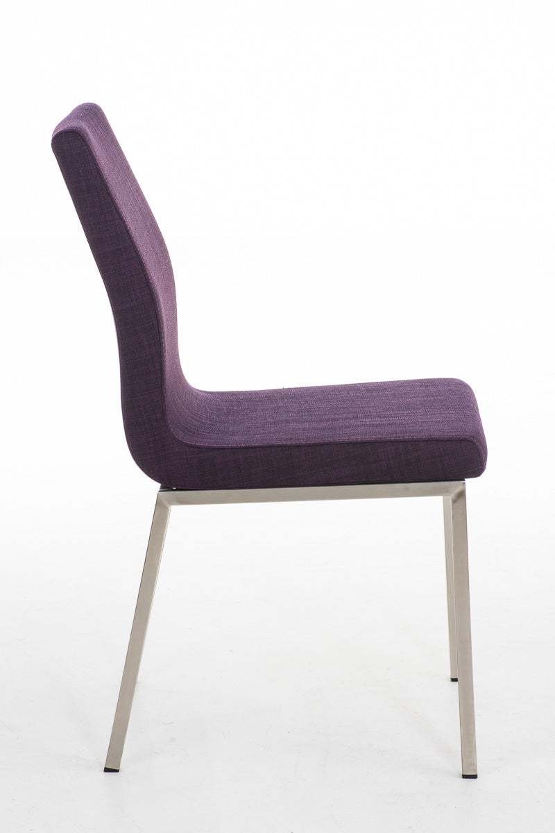 TPFLiving Esszimmerstuhl Colle Stoff Gestell Edelstahl gebürstet TPFLiving Esszimmerstuhl Colle Stoff Gestell Edelstahl gebürstet