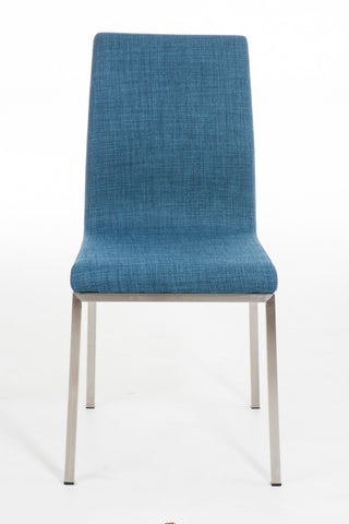 TPFLiving Esszimmerstuhl Colle Stoff Gestell Edelstahl gebürstet TPFLiving Esszimmerstuhl Colle Stoff Gestell Edelstahl gebürstet