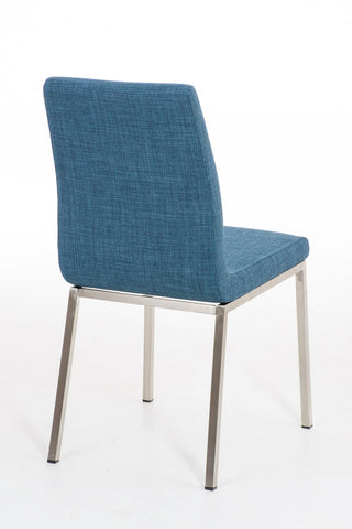 TPFLiving Esszimmerstuhl Colle Stoff Gestell Edelstahl gebürstet TPFLiving Esszimmerstuhl Colle Stoff Gestell Edelstahl gebürstet