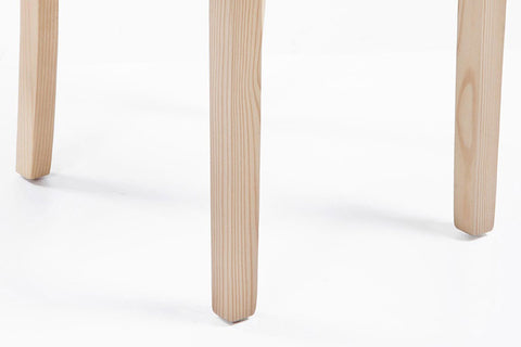 TPFLiving Esszimmerstuhl Ines Kunstleder Gestell Holz Natura TPFLiving Esszimmerstuhl Ines Kunstleder Gestell Holz Natura