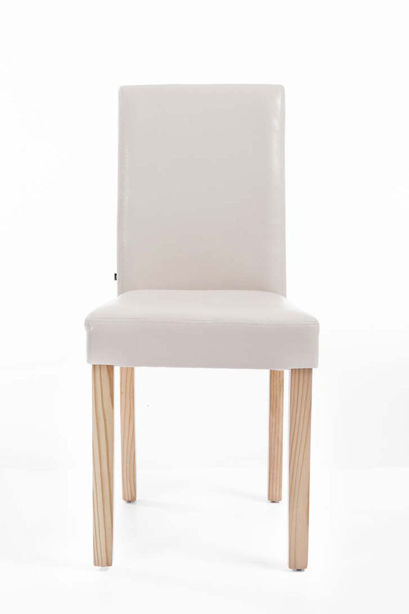 TPFLiving Esszimmerstuhl Ines Kunstleder Gestell Holz Natura TPFLiving Esszimmerstuhl Ines Kunstleder Gestell Holz Natura