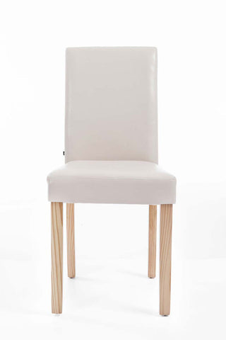 TPFLiving Esszimmerstuhl Ines Kunstleder Gestell Holz Natura TPFLiving Esszimmerstuhl Ines Kunstleder Gestell Holz Natura