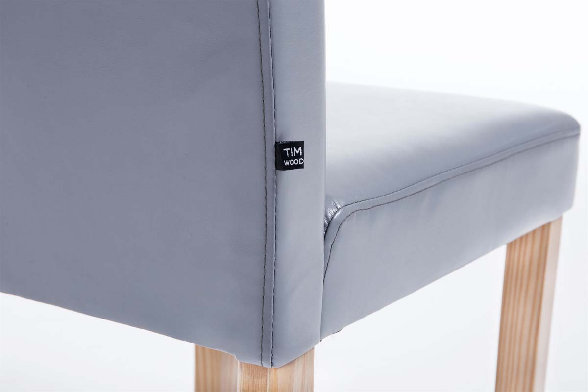 TPFLiving Esszimmerstuhl Ines Kunstleder Gestell Holz Natura TPFLiving Esszimmerstuhl Ines Kunstleder Gestell Holz Natura