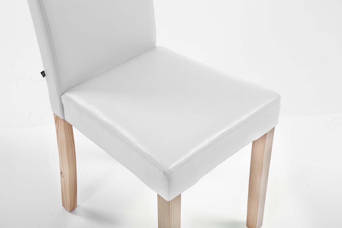 TPFLiving Esszimmerstuhl Ines Kunstleder Gestell Holz Natura TPFLiving Esszimmerstuhl Ines Kunstleder Gestell Holz Natura